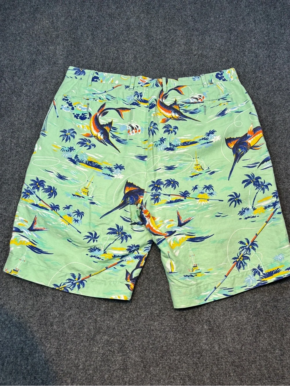 Polo Ralph Lauren linen/cotton blend Hawaiian print shorts size 38